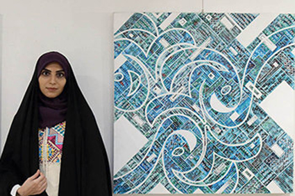 نمایشگاهی که نقاشیخط را جولانگاه گلیم کرد