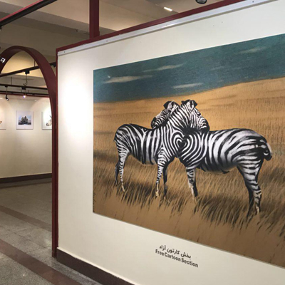 یازدهمین دوسالانه کاریکاتور تهران افتتاح شد