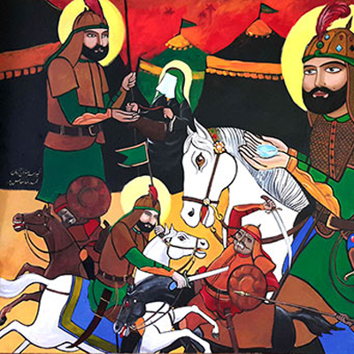 تقدیر از هنرمند حوزه هنری گلستان درسوگواره ملی هنر عاشورائی