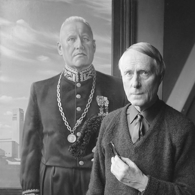 فضای وهم انگیز ساختمانهای مرموز در نقاشی های