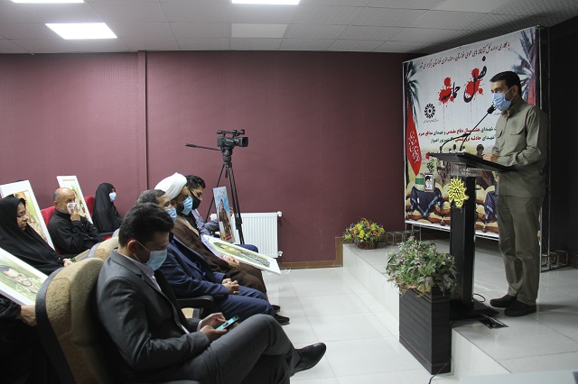 پرتره شهدای حادثه تروریستی ۳۱ شهریور اهواز رونمایی شد