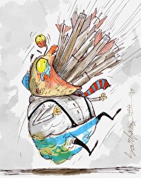 کاریکاتور | رژیم صهیونیستی با وعده صادق ۳ تنبیه شد .